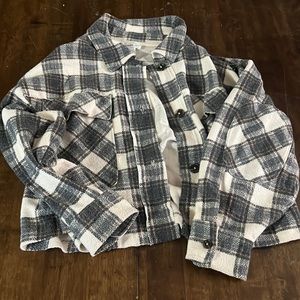 Flannel shaket jacket plaid shirt